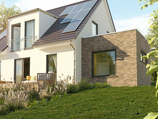 Final_Ext_Einfamilienhaus_Flair_125_Kubus_GardenView_Cam003_Klinker