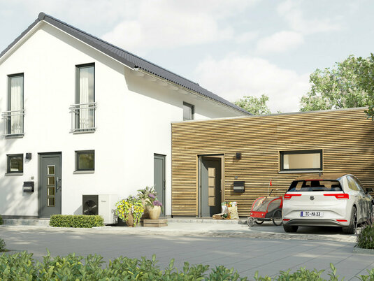 Einfamilienhaus-Aura-125-Mehrgenerationen-Holz-Strassenansicht