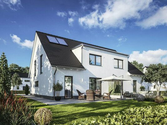 Doppelhaus-Duett-125-Garten-Elegance-2 Doppelhaus Duett 125 von Town & Country Haus