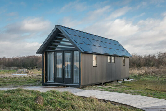 Tiny House an einem Strand