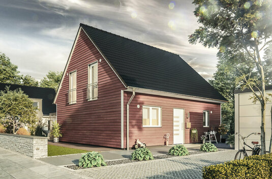 Flair-125-Strasse-Holzhaus-3 Flair 125