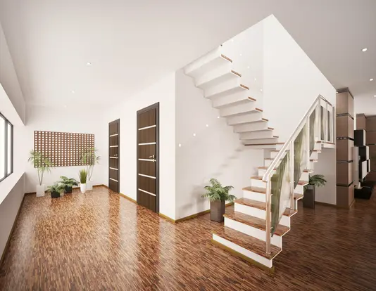 Flur mit Treppe