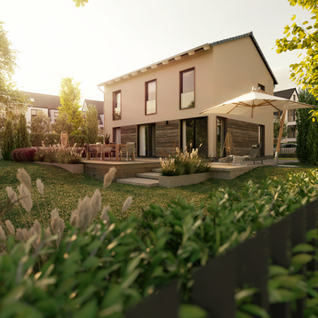 Modernes Flair 152 Einfamilienhaus mit klassischer Architektur als Beispiel für individuell planbare Hausmodelle von Town & Country Haus