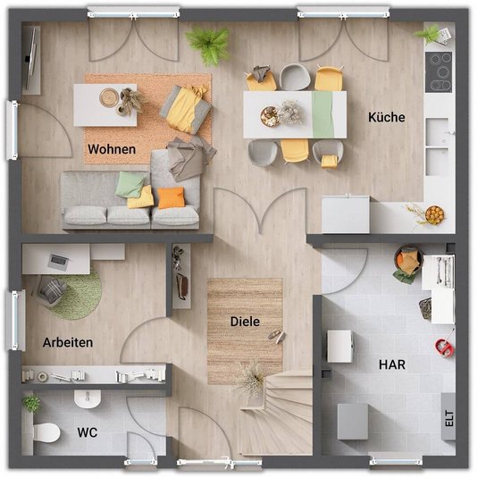 Grundriss_Stadthaus_StadtvillaFlair124ZD_EG_Jubilaeumsedition