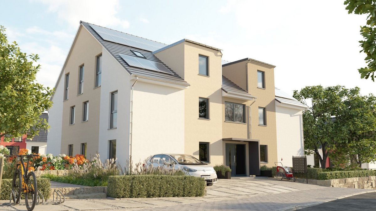 Mehrfamilienhaus-Strassenansicht